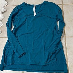 Lululemon Athletica Green Polo Long Sleeve Tee